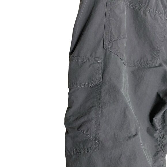Eddie Bauer Pants Mens 38x32 Gray Travex Convertible Cargo Zip Off Lightweight - Picture 13 of 16